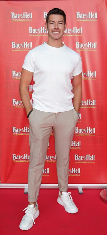 Ryan Andrews pictured at the opening night of the smash hit musical  Bat Out of Hell at the  Bord Gáis Energy Theatre,Dublin.
Picture Brian McEvoy 
