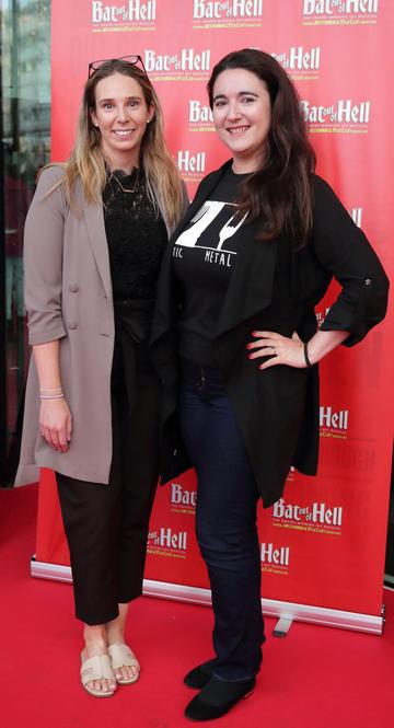 Olivia Fahy and Sadhbh Fahy pictured at the opening night of the smash hit musical  Bat Out of Hell at the  Bord Gáis Energy Theatre,Dublin.Picture Brian McEvoy PhotographyNo repro fee for one use