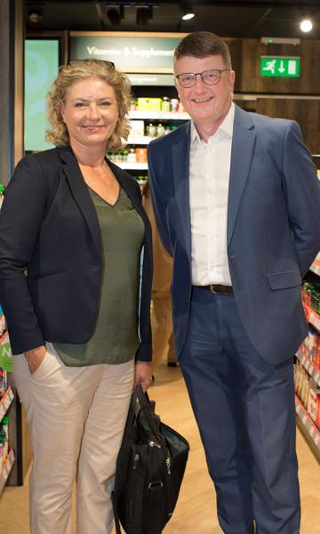 Julie Webster and Stephen Moloney at the Holland & Barrett media launch in Henry Street, Dublin.
Photo: Julien Behal Photography
