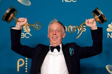 Mike White, winner of Outstanding Directing for a Limited Anthology Series or Movie, and Outstanding Writing for a Limited Anthology Series of Movie for "White Lotus" poses in the press room during the 74th Primetime Emmys at Microsoft Theater on September 12, 2022 in Los Angeles, California. (Photo by Frazer Harrison/Getty Images)