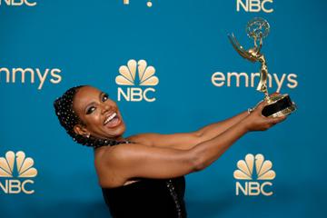 Sheryl Lee Ralph, winner of the Outstanding Supporting Actress in a Comedy Series  award for ‘Abbott Elementary,’ poses in the press room during the 74th Primetime Emmys at Microsoft Theater on September 12, 2022 in Los Angeles, California. (Photo by Frazer Harrison/Getty Images)
