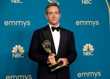 Matthew Macfadyen, winner of the Outstanding Supporting Actor in a Drama Series award for ‘Succession,’ poses in the press room during the 74th Primetime Emmys at Microsoft Theater on September 12, 2022 in Los Angeles, California. (Photo by Frazer Harrison/Getty Images)