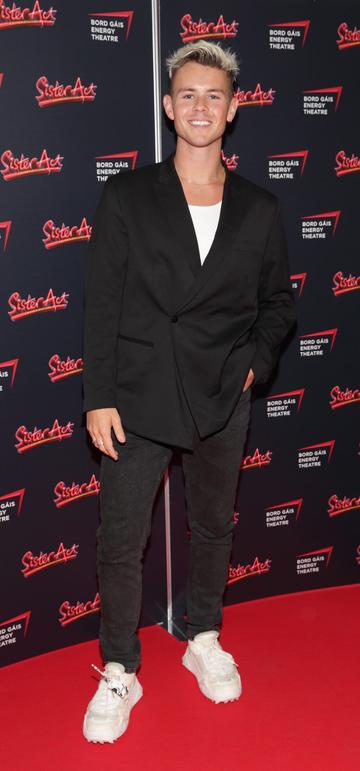 Adam Fogarty at the opening night of the musical Sister Act at the Bord Gais Energy Theatre,Dublin
Pic Brian McEvoy Photography