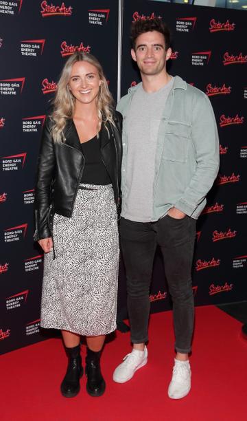 Claire Concannon and Peter Collins at the opening night of the musical Sister Act at the Bord Gais Energy Theatre,Dublin
Pic Brian McEvoy Photography