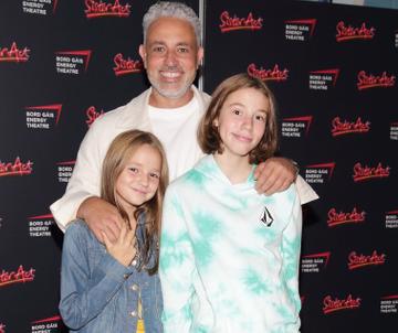 Baz Ashmawy with his daughters Mahy Ashmawy and Hanna Ashmawy at the opening night of the musical Sister Act at the Bord Gais Energy Theatre,Dublin
Pic Brian McEvoy Photography