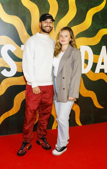 Cooper Thompson and Mia Gallagher pictured at a special preview screening of 20th Century Studios “Amsterdam” in the Light House cinema Dublin. Picture Andres Poveda