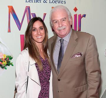 Marty Whelan and is daughter Jessica at the opening night of 'My Fair Lady' at the Bord Gais Energy Theatre,Dublin.
Picture Brian McEvoy