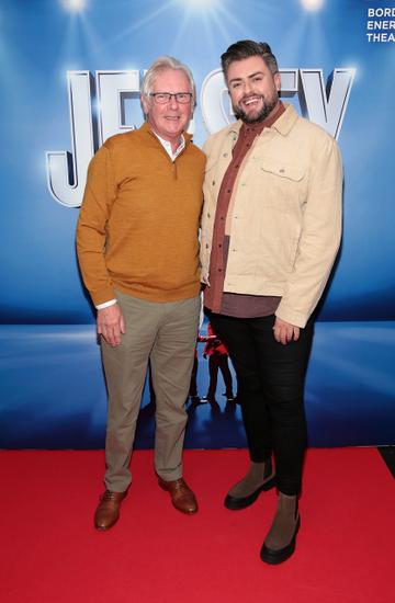 James Patrice Butler and his father Jim Butler pictured at the opening night of the musical Jersey Boys at the Bord Gais Energy Theatre, Dublin.
Picture Brian McEvoy