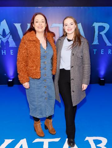 Ciara Bradshaw and Katelyn Fitzgerald at the Irish Premiere Screening of Avatar The Way of Water in Cineworld IMAX 3D Dublin-photo Kieran Harnett
no repro fee