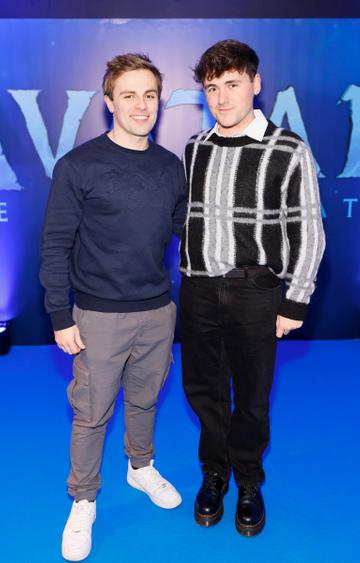 Colin Flynn and Ben Newman at the Irish Premiere Screening of Avatar The Way of Water in Cineworld IMAX 3D Dublin-photo Kieran Harnett
no repro fee