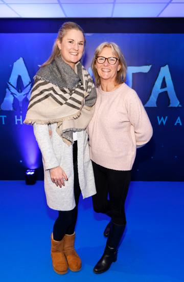 Moya and Liz McGrath at the Irish Premiere Screening of Avatar The Way of Water in Cineworld IMAX 3D Dublin-photo Kieran Harnett
no repro fee