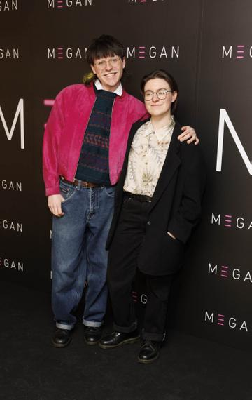 Anthony O'Connor and Aoife O'Connor pictured at a special preview screening of M3GAN at Dublin’s Light House Cinema. M3GAN is in cinemas nationwide from today, January 13th. Picture Andres Poveda