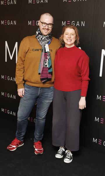 Conor Malone and Clodagh Quinn pictured at a special preview screening of M3GAN at Dublin’s Light House Cinema. M3GAN is in cinemas nationwide from today, January 13th. Picture Andres Poveda