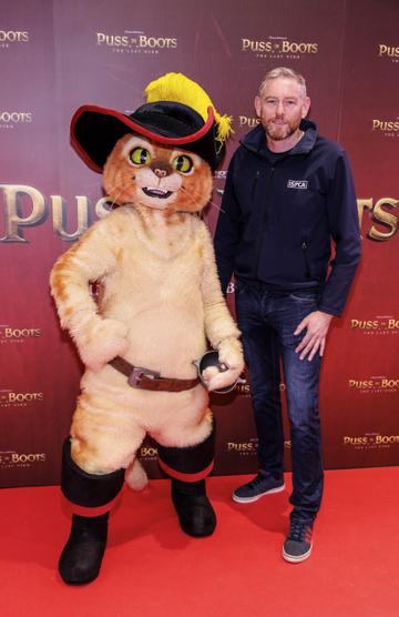 Conor Dowling, Cheif Inspector with the ISPCA pictured at a special preview screening of PUSS IN BOOTS: THE LAST WISH at Movies @ The Square. PUSS IN BOOTS: THE LAST WISH is in cinemas nationwide from February 3rd. Picture Andres Poveda