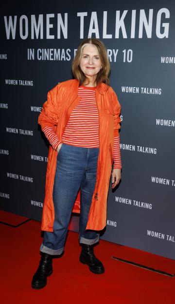 Cathy O'Connor pictured at a special Irish Film & Television Academy screening of Oscar nominated WOMEN TALKING at The Irish Film Institute, Dublin. WOMEN TALKING is in cinemas nationwide from Friday February 10th. Picture Andres Poveda