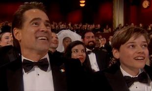 Colin Farrell couldn't hide his delight at seeing Jenny the donkey on stage at the Oscars Colin Farrell couldn't hide his delight at seeing Jenny the donkey on stage at the Oscars
