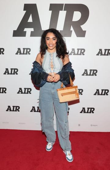 Erica Cody arrives at the Irish Premiere of the film Air