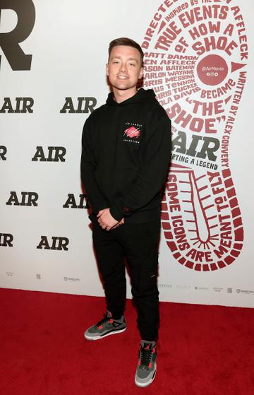 Calvin O'Brien pictured at the premiere of the film Air at the Stella in Rathmines,Dublin.
Pic Brian McEvoy