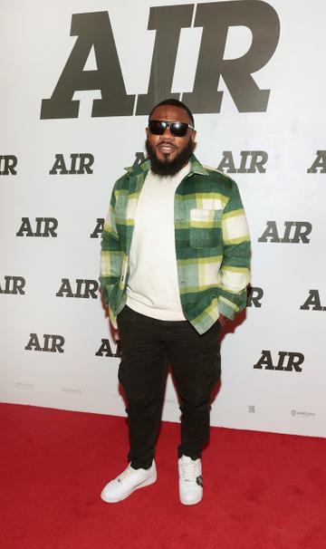 Simba Esho pictured at the premiere of the film Air at the Stella in Rathmines,Dublin.
Pic Brian McEvoy