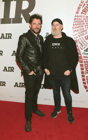 Kevin Mcgahern and Edwin Sammon pictured at the premiere of the film Air at the Stella in Rathmines,Dublin.
Pic Brian McEvoy