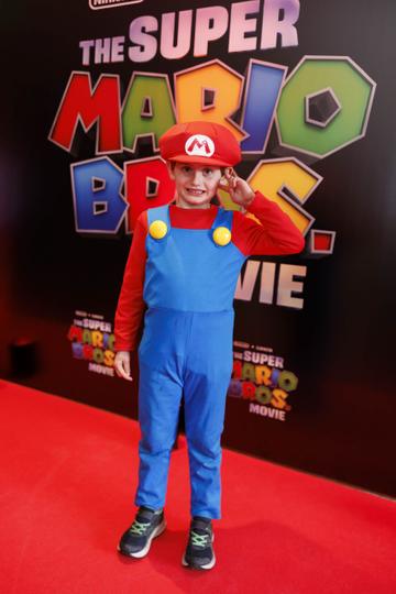 Maurice Hayes pictured at the Irish premiere screening of The Super Mario Bros. Movie at Light House Cinema, Dublin. The Super Mario Bros. Movie is in cinemas from Wednesday April 5th. Picture Andres Poveda
 