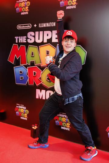 Stephen O'Connell pictured at the Irish premiere screening of The Super Mario Bros. Movie at Light House Cinema, Dublin. The Super Mario Bros. Movie is in cinemas from Wednesday April 5th. Picture Andres Poveda
 