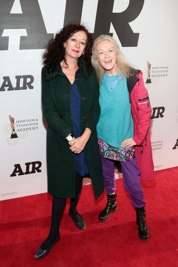 Linda Dagge and Clodagh Cullen pictured at the IFTA preview screening of the film AIR at the Savoy Cinema,O Connell Street, Dublin.
Pic Brian McEvoy
