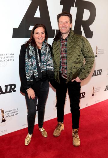Gesa Cosby and Adam Goodwin pictured at the IFTA preview screening of the film AIR at the Savoy Cinema,O Connell Street, Dublin.
Pic Brian McEvoy
