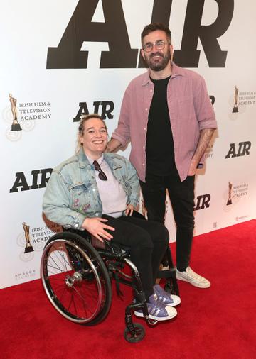 Louise Bruton and Patrick Kavanagh pictured at the IFTA preview screening of the film AIR at the Savoy Cinema,O Connell Street, Dublin.
Pic Brian McEvoy
