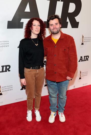 Gisella Giberti and Bar Reddin pictured at the IFTA preview screening of the film AIR at the Savoy Cinema,O Connell Street, Dublin.
Pic Brian McEvoy
