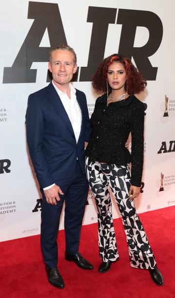 Brian Hade and Maksuda Akhter pictured at the IFTA preview screening of the film AIR at the Savoy Cinema,O Connell Street, Dublin.
Pic Brian McEvoy
