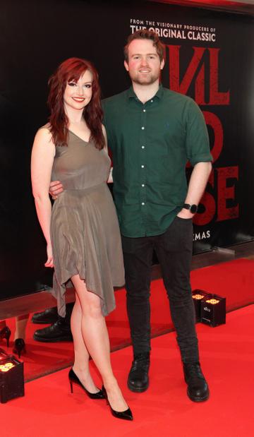 Kristi O'Connor and Sean Connolly pictured at the European Premiere of EVIL DEAD RISE at the Lighthouse Cinema,Dublin. The new film in the legendary franchise was written and directed by Irish
filmmaker Lee Cronin.

Picture Brian McEvoy Photography
