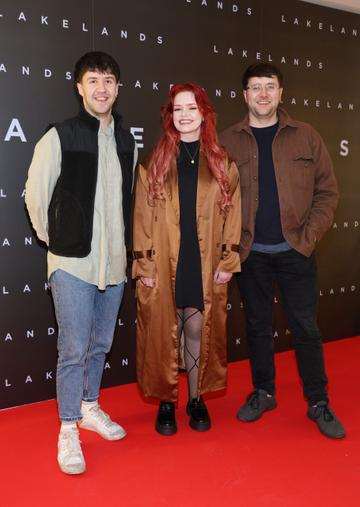 Eoin Gleeson,Jenny O'Malley and Kevin Gleeson pictured at the special screening of the film Lakelands at the Lighthouse Cinema Dublin.
Picture Brian McEvoy Photography
