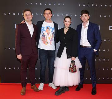 Robert Higgins, Eanna Hardwicke, Danielle Galligan and Patrick McGivney pictured at the special screening of the film Lakelands at the Lighthouse Cinema Dublin.
Picture Brian McEvoy Photography
