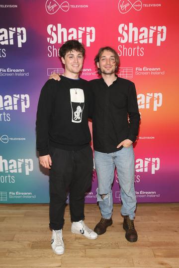 Rhys Mannion and Dylan Audrey at the special screening of Virgin Media Television Sharp Shorts in association with Fís Éireann/Screen Ireland at the Lighthouse Cinema ,Dublin.
Picture Brian McEvoy