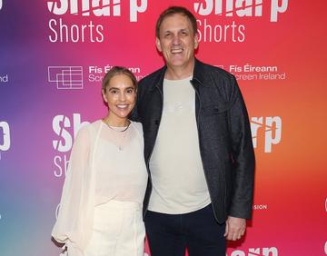 Former Irish Soccer Player Tony Cascarino and his wife Jo Cascarino at the special screening of Virgin Media Television Sharp Shorts in association with Fís Éireann/Screen Ireland at the Lighthouse Cinema ,Dublin.
Picture Brian McEvoy
