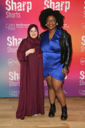 Ala Buisir and Mamobo Goro at the special screening of Virgin Media Television Sharp Shorts in association with Fís Éireann/Screen Ireland at the Lighthouse Cinema ,Dublin.
Picture Brian McEvoy