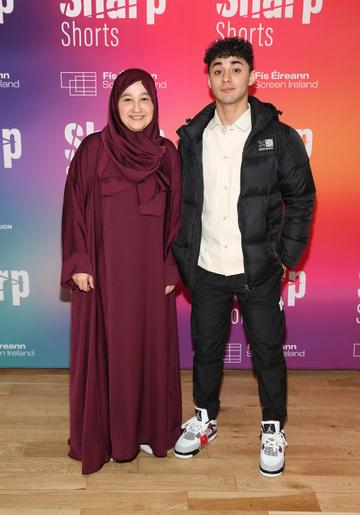 Ala Buisir and Amar Buisir at the special screening of Virgin Media Television Sharp Shorts in association with Fís Éireann/Screen Ireland at the Lighthouse Cinema ,Dublin.
Picture Brian McEvoy