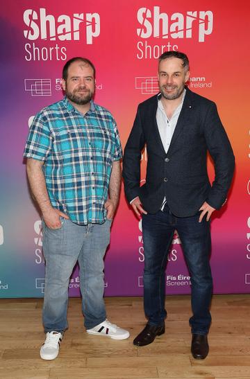 Conor Tobin and Colin O Donnell at the special screening of Virgin Media Television Sharp Shorts in association with Fís Éireann/Screen Ireland at the Lighthouse Cinema ,Dublin.
Picture Brian McEvoy
