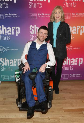 Daniel Airey and Hilary Fennell at the special screening of Virgin Media Television Sharp Shorts in association with Fís Éireann/Screen Ireland at the Lighthouse Cinema ,Dublin.
Picture Brian McEvoy