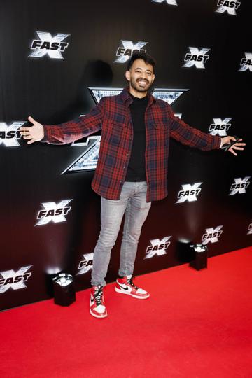 Anish pereire pictured at the Irish premiere screening of FAST X at Cineworld, Dublin ahead of its release in cinemas nationwide this Friday 19th May. Picture Andres Poveda