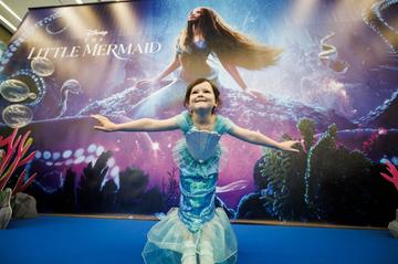 Ava Dooher (6) from Donegal pictured at the family premiere screening of Disney’s The Little Mermaid at the Odeon Point Village. Picture Andres Poveda