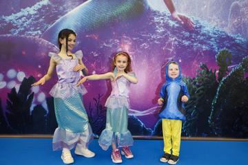 Sally (9), Robin (6) and Joe McGowan (4) pictured at the family premiere screening of Disney’s The Little Mermaid at the Odeon Point Village. Picture Andres Poveda