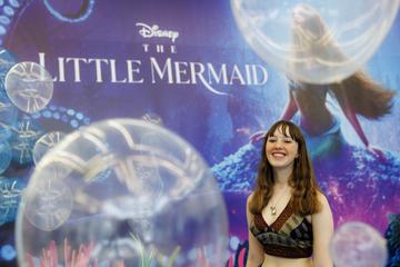 Flossie Donnelly of Flossie and the Beach Cleaners pictured at the family premiere screening of Disney’s The Little Mermaid at the Odeon Point Village. Picture Andres Poveda