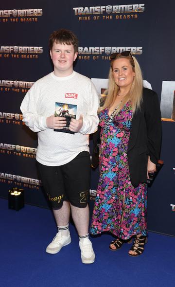 Josh Magee and Sarah Magee pictured at the Irish Premiere screening of Transformers Rise of the Beasts at Cineworld ,Dublin.
Picture Brian McEvoy