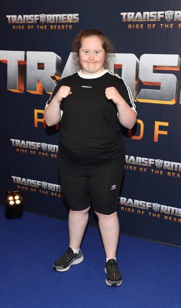Abbie Stacey pictured at the Irish Premiere screening of Transformers Rise of the Beasts at Cineworld ,Dublin.
Picture Brian McEvoy
