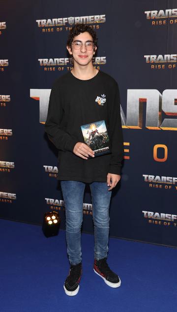 Daniel Salomao pictured at the Irish Premiere screening of Transformers Rise of the Beasts at Cineworld ,Dublin.
Picture Brian McEvoy