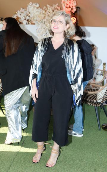 Sonya Lennon pictured at the summer party of the season at Hyde rooftop club bar, just off Grafton Street. Top Irish actors, presenters, influencers and more celebrated the newly completed rooftop space and all praised the stylish and much-needed new large rooftop bar addition to Dublin. Rooftop lovers can now enjoy the space for everything from weekend brunch with pals to dancing with cocktails to Dublin’s coolest DJs. Photograph: Leon Farrell / Photocall Ireland