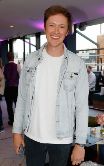 Adrian Martin pictured at the summer party of the season at Hyde rooftop club bar, just off Grafton Street. Top Irish actors, presenters, influencers and more celebrated the newly completed rooftop space and all praised the stylish and much-needed new large rooftop bar addition to Dublin. Rooftop lovers can now enjoy the space for everything from weekend brunch with pals to dancing with cocktails to Dublin’s coolest DJs. Photograph: Leon Farrell / Photocall Ireland