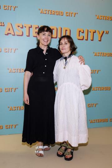 Cliona O'Flaherty and Aisling Farinella pictured at a special preview screening of Wes Anderson’s up-coming feature film ASTEROID CITY at Light House Cinema, Dublin. ASTEROID CITY is released in cinemas nationwide from this Friday June 23rd. Picture Andres Poveda